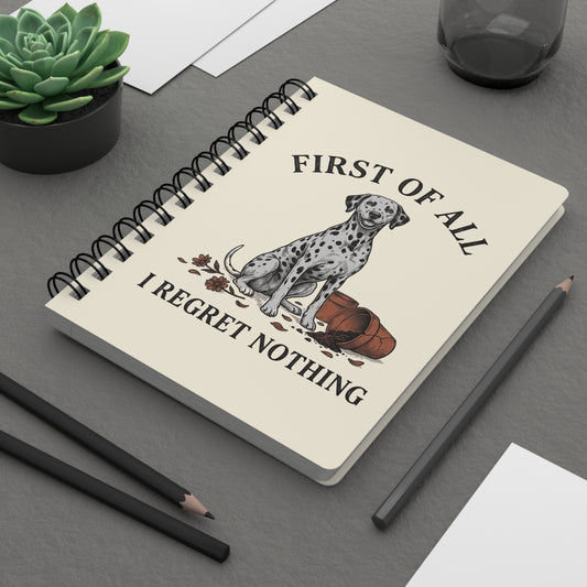 First of All I Regret Nothing - Spiral Journal - Ivory