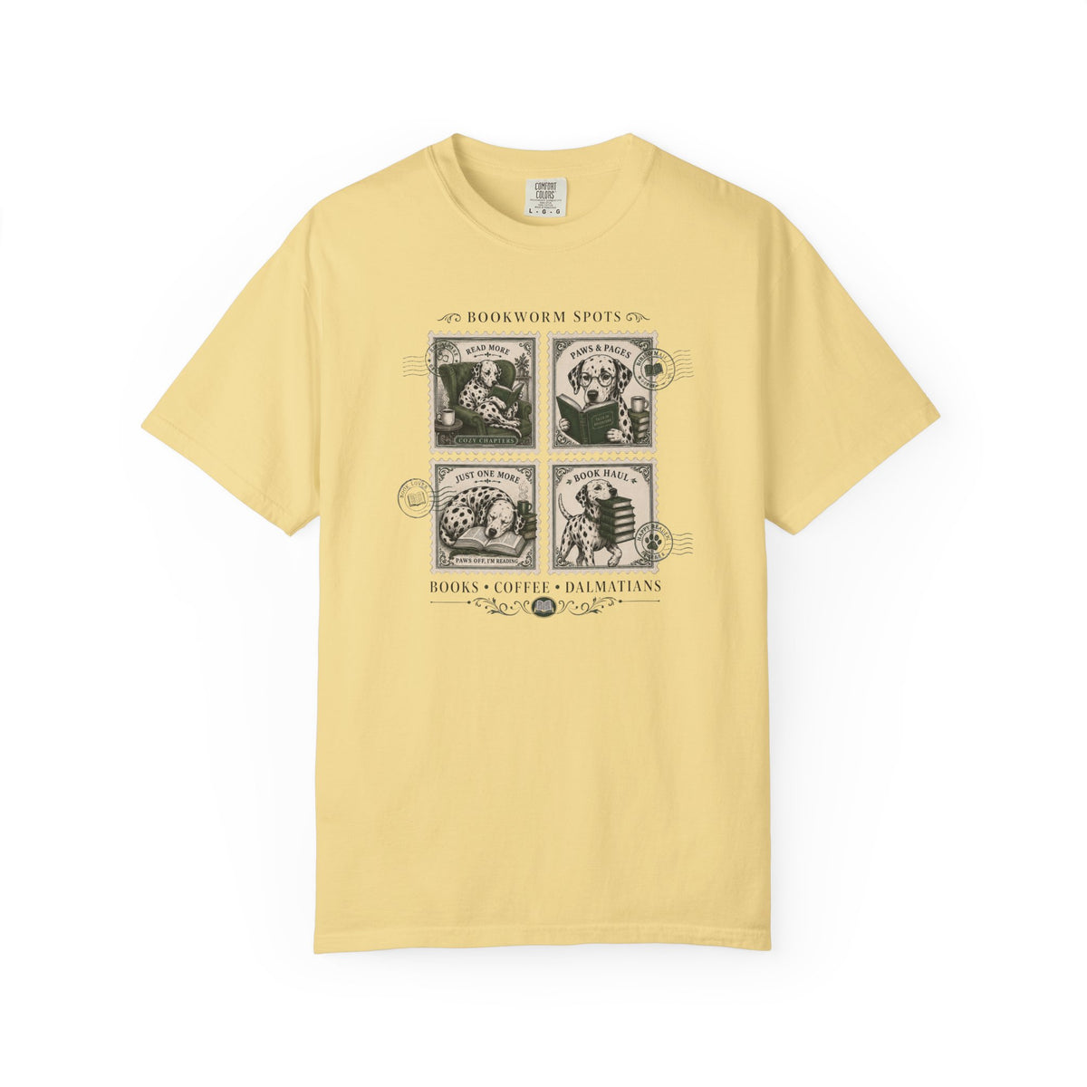 Bookworm Spots Comfort Color 1717 T-Shirt