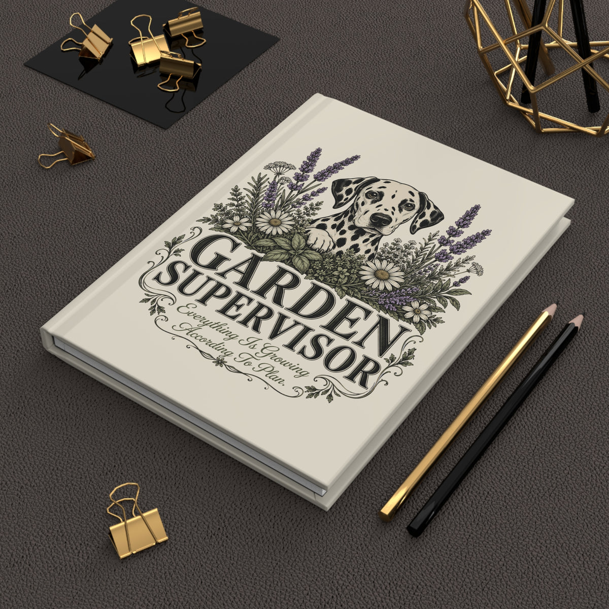 Garden Supervisor - Hardcover Journal - Ivory