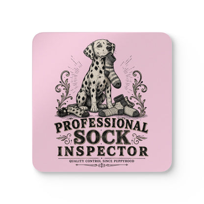 Professional Sock Inspector - Corkwood Coaster Set - Blossom