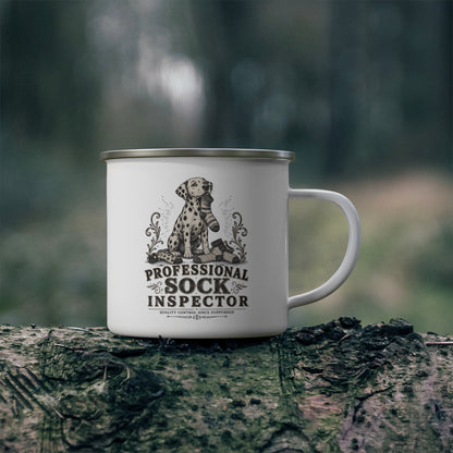 Professional Sock Inspector - Enamel Mug 12oz