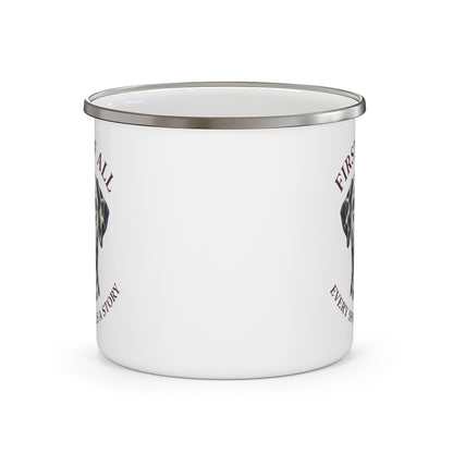 First of All Every Spot Tells A Story - Enamel Mug 12oz