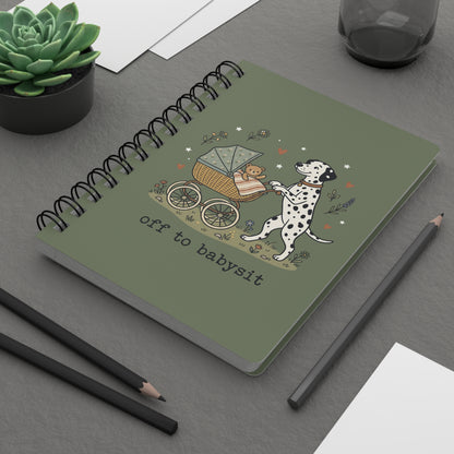 Off To Babysit - Spiral Journal - Moos