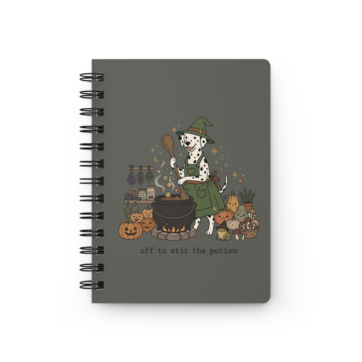 Off To Stir The Potion - Spiral Journal - Pepper