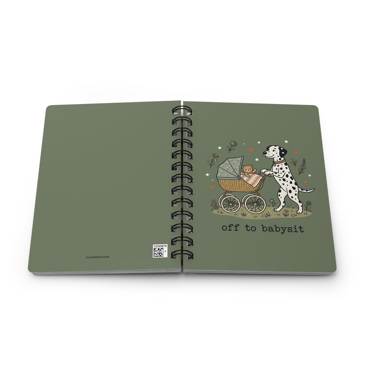 Off To Babysit - Spiral Journal - Moos