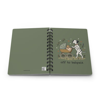 Off To Babysit - Spiral Journal - Moos