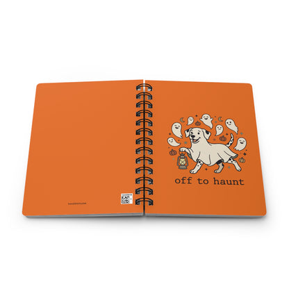 Off To Haunt - Spiral Journal - Orange