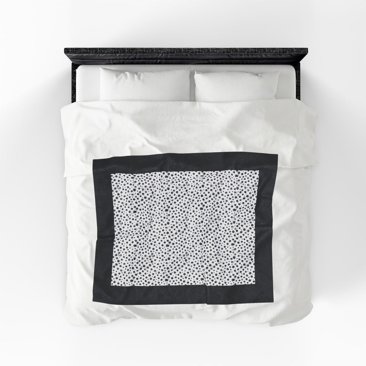 Dalmatian Black Spots Velveteen Plush Blanket