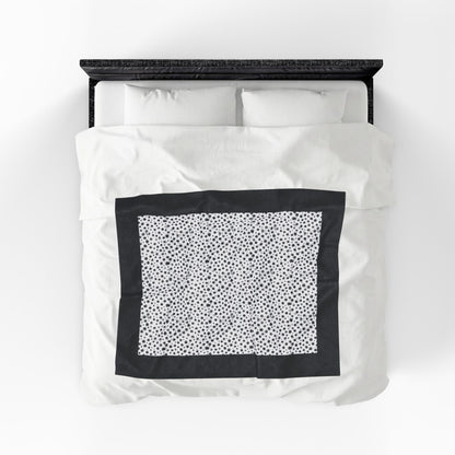 Dalmatian Black Spots Velveteen Plush Blanket