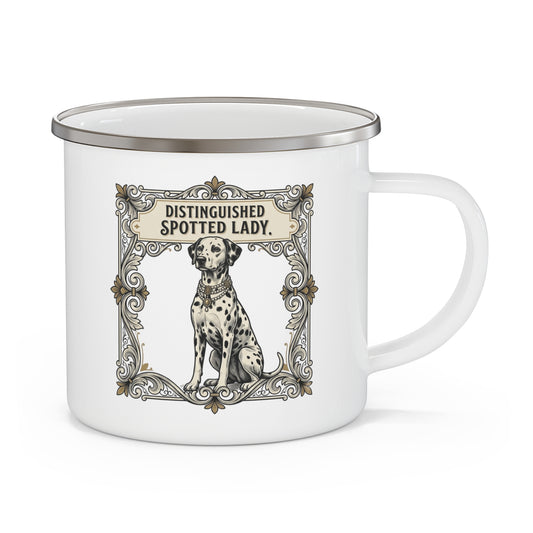 Distinguished Spotted Lady - Enamel Mug 12oz