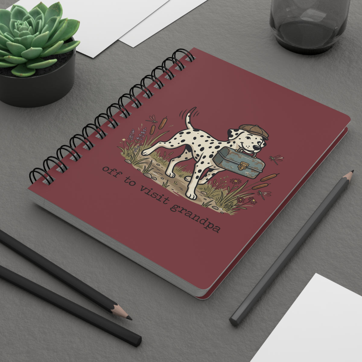 Off To Visit Grandpa - Spiral Journal - Chili