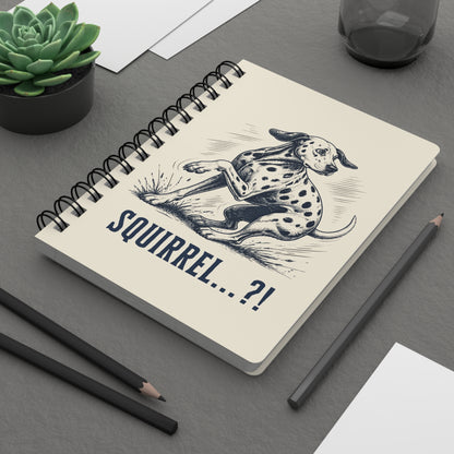 Squirrel Alarm - Spiral Journal - Ivory