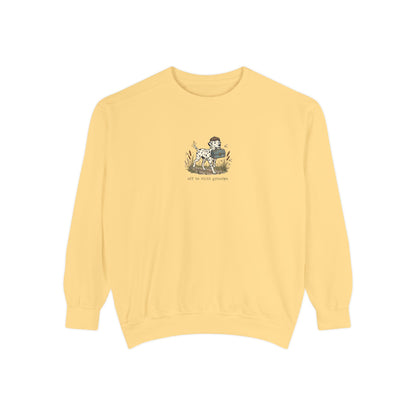Off To Visit Grandpa - Comfort Colors 1566 Crewneck Sweatshirt