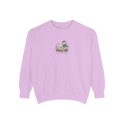 Off To Visit Grandpa - Comfort Colors 1566 Crewneck Sweatshirt