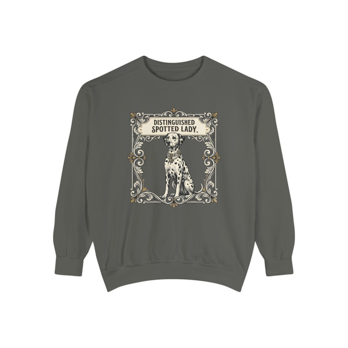 Distinguished Spotted Lady - Comfort Colors 1566 Crewneck Sweatshirt