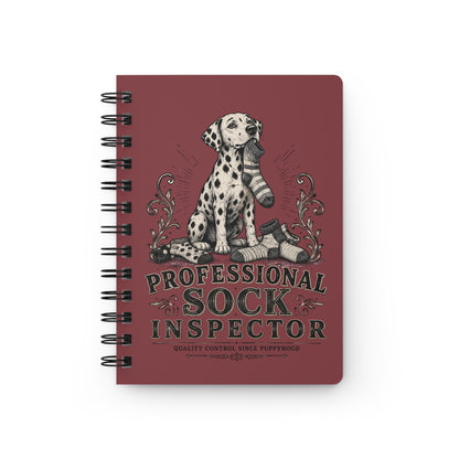 Professional Sock Inspector - Spiral Journal - Chili