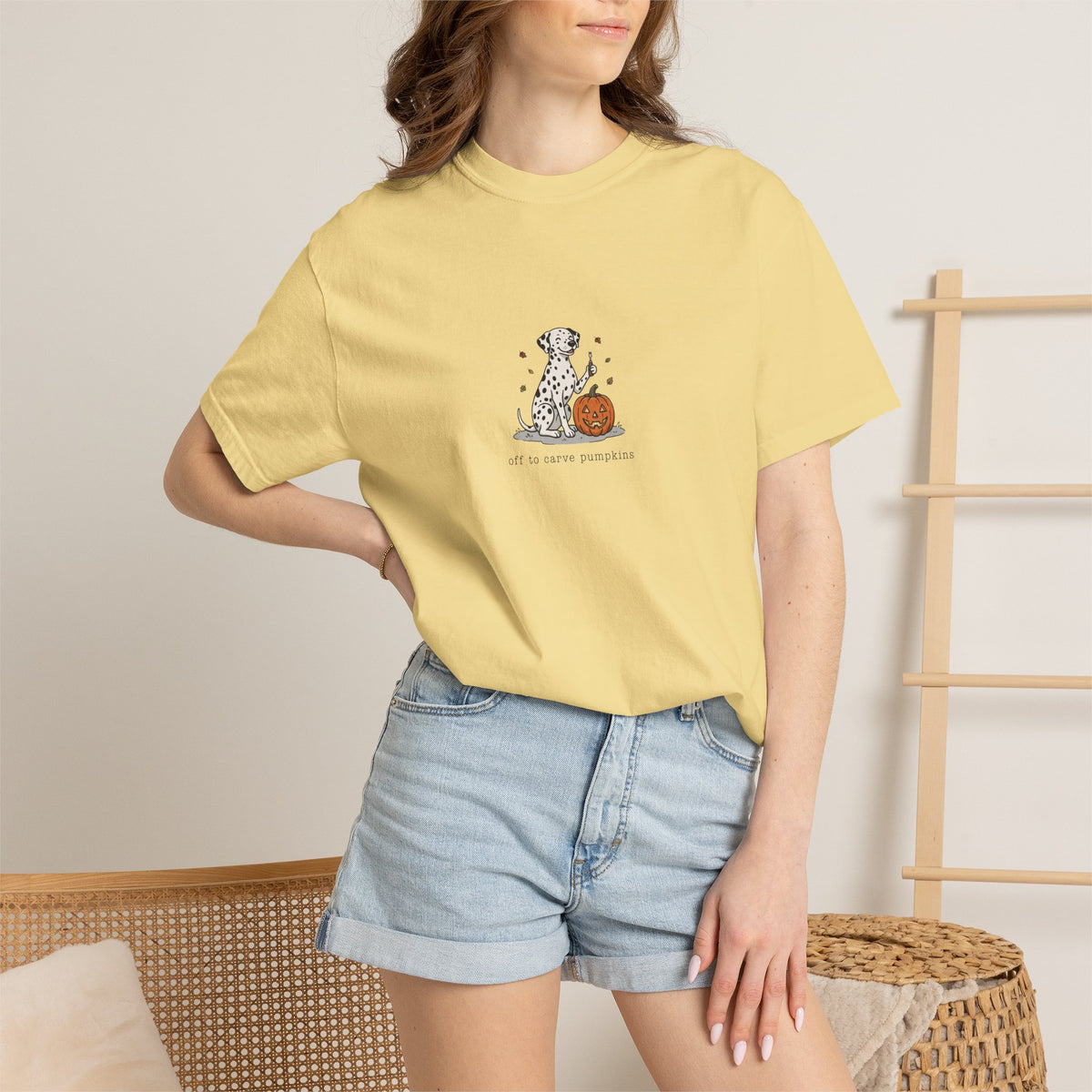 Off To Carve Pumpkins - Comfort Color 1717 T-Shirt