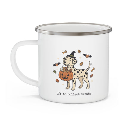 Off To Collect Treats -  Enamel Mug 12oz