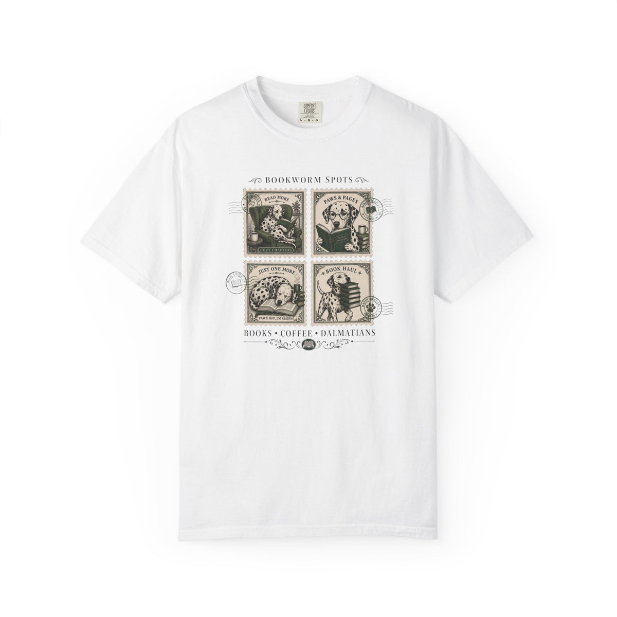 Bookworm Spots Comfort Color 1717 T-Shirt