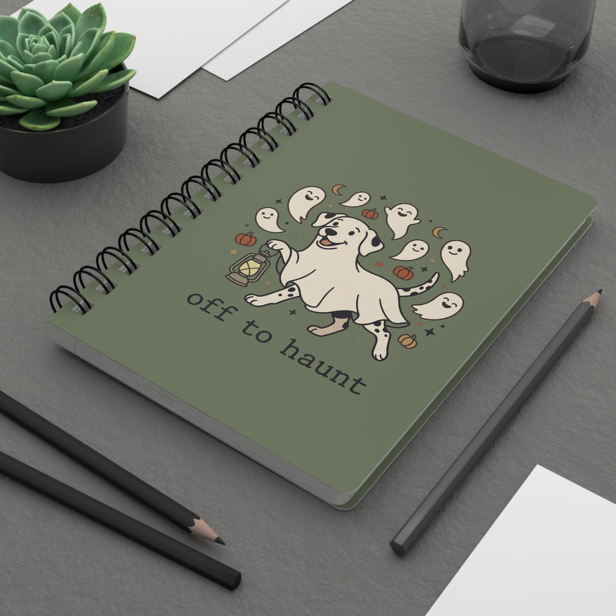 Off To Haunt - Spiral Journal - Moos