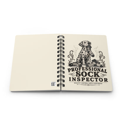 Professional Sock Inspector - Spiral Journal - Ivory