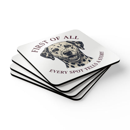 First of All Every Spot Tells A Story - Corkwood Coaster Set