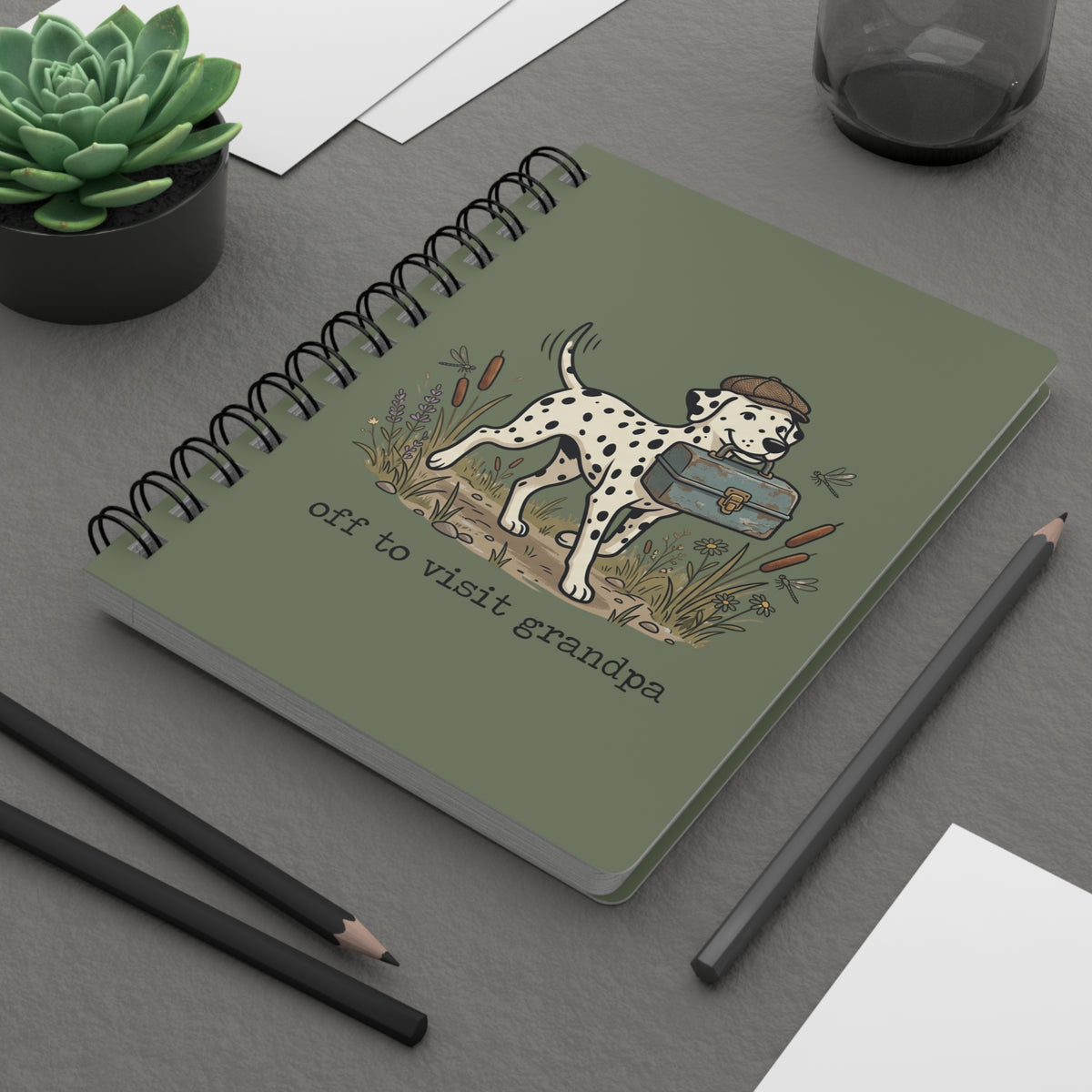 Off To Visit Grandpa - Spiral Journal - Moos