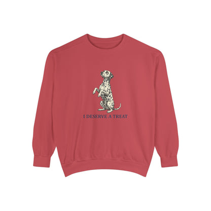 I Deserve A Treat - Comfort Colors 1566 Crewneck Sweatshirt