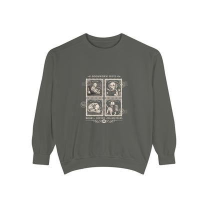 Bookworm Spots - Comfort Colors 1566 Crewneck Sweatshirt