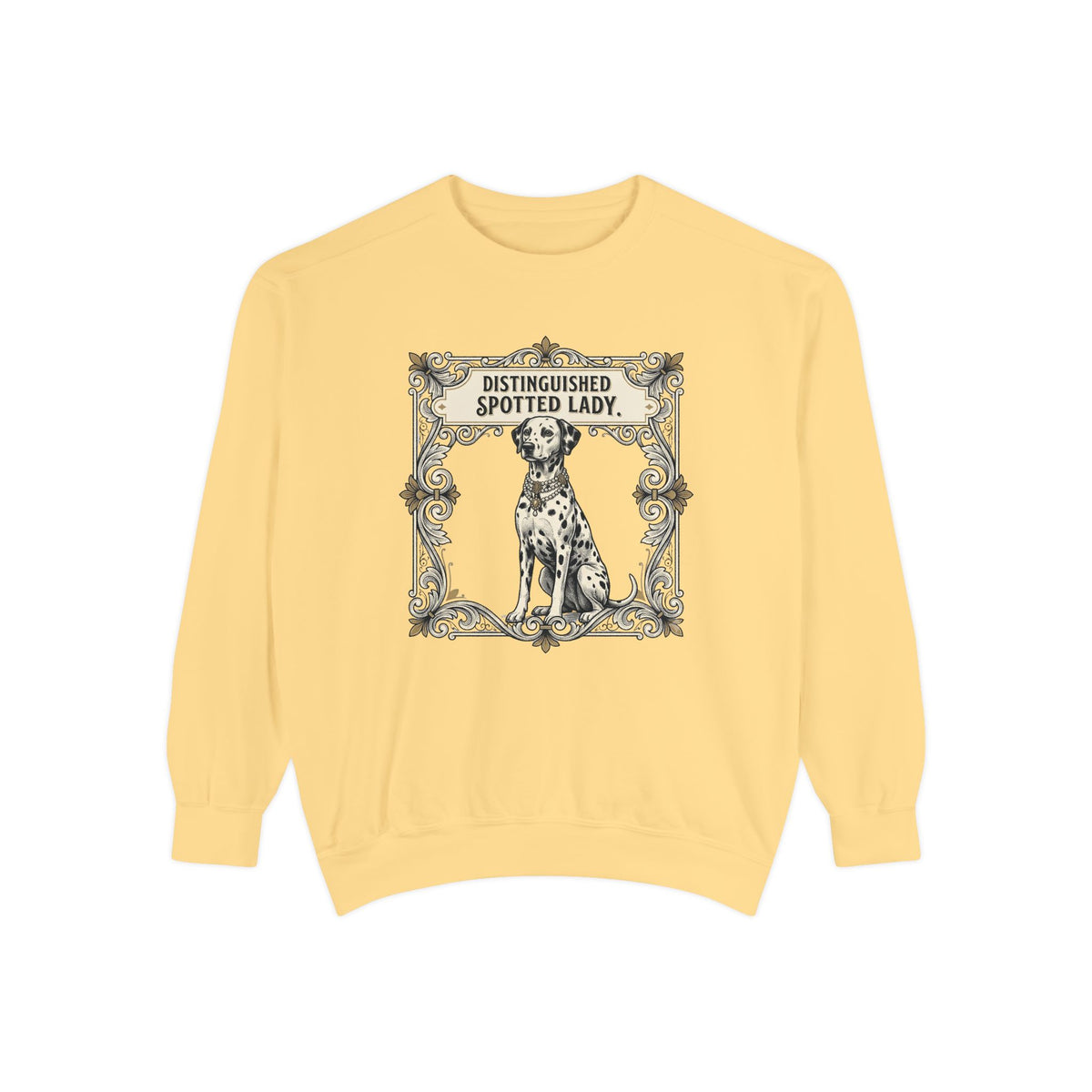 Distinguished Spotted Lady - Comfort Colors 1566 Crewneck Sweatshirt