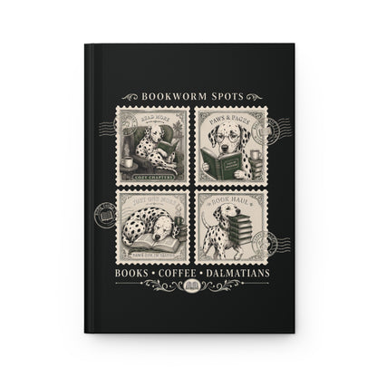 Bookworm Spots - Hardcover Journal - Black