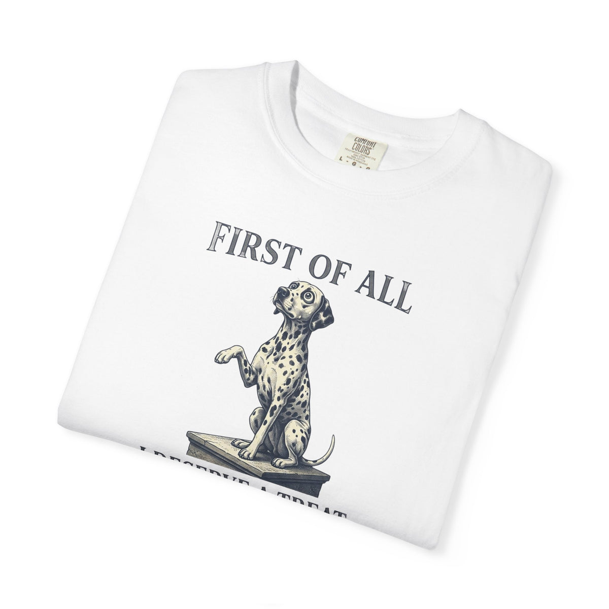 First Of All I Deserve A Treat - Comfort Color 1717 T-Shirt