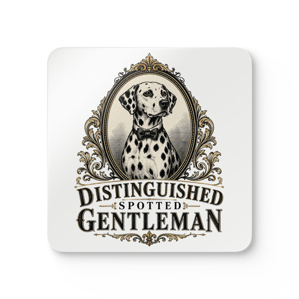 Distinguished Spotted Gentleman - Corkwood Coaster Set