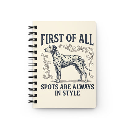 First Of All Spots Are Always In Style - Spiral Journal - Ivory