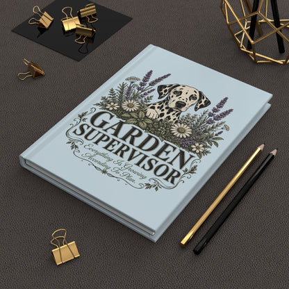 Garden Supervisor - Hardcover Journal - Chambray