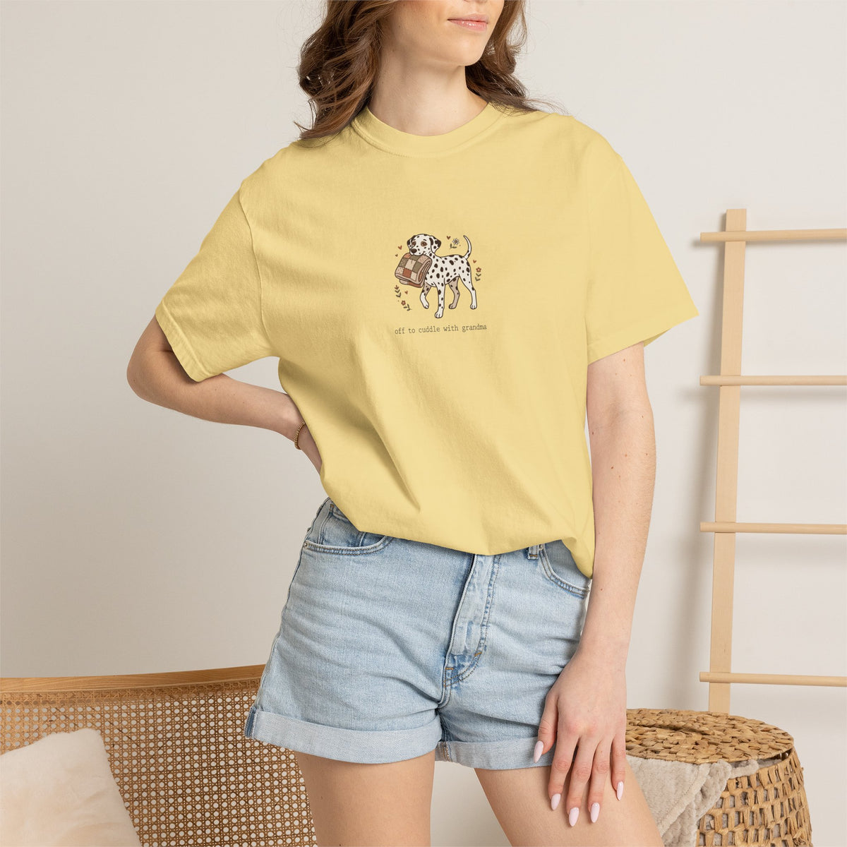 Off To Cuddle With Grandma - Comfort Color 1717 T-Shirt
