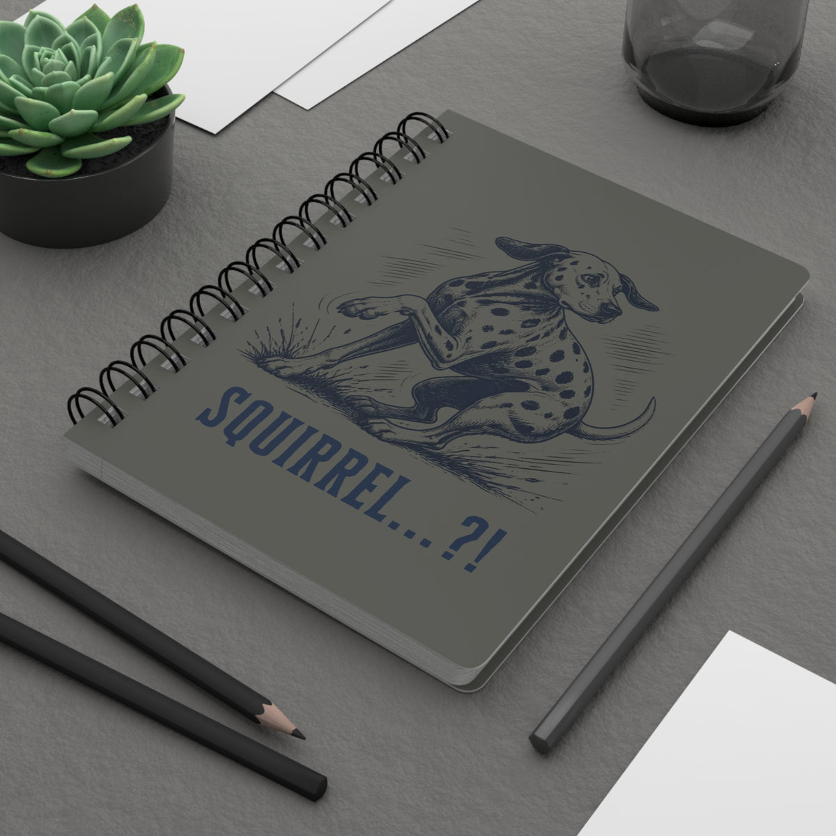 Squirrel Alarm - Spiral Journal - Pepper