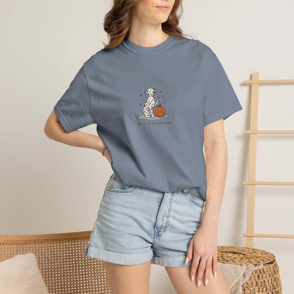 Off To Carve Pumpkins - Comfort Color 1717 T-Shirt