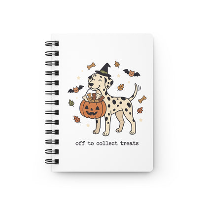 Off To Collect Treats - Spiral Journal - White