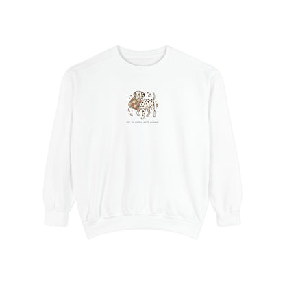 Off To Cuddle With Grandma - Comfort Colors 1566 Crewneck Sweatshirt
