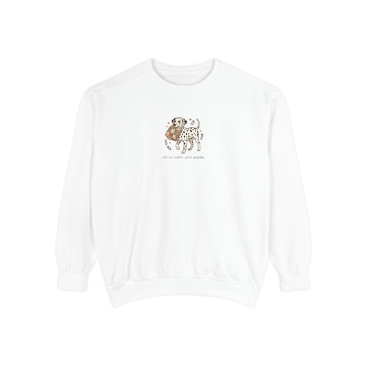 Off To Cuddle With Grandma - Comfort Colors 1566 Crewneck Sweatshirt