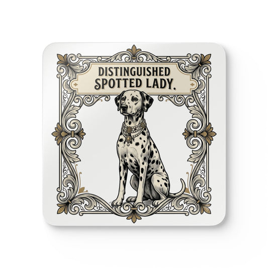Distinguished Spotted Lady - Corkwood Coaster Set