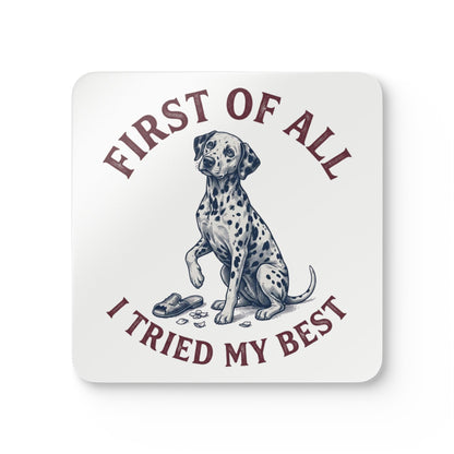 First of All I Tried My Best - Corkwood Coaster Set