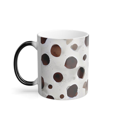 02 Liver Brown Dots Color-Changing Mug