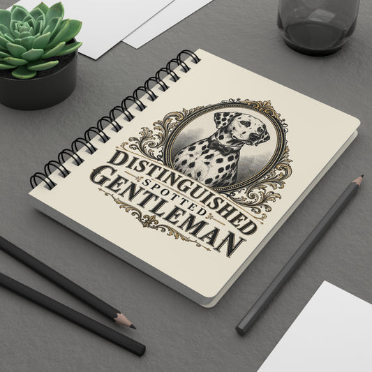 Distinguished Spotted Gentleman - Spiral Journal - Ivory