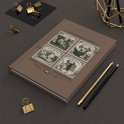 Bookworm Spots - Hardcover Journal - Espresso