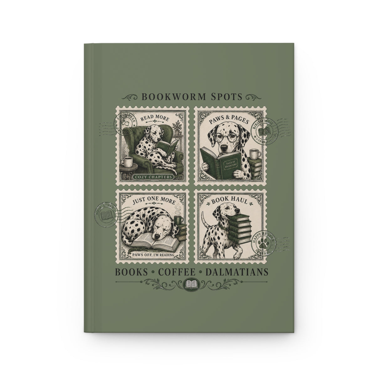 Bookworm Spots - Hardcover Journal - Moos