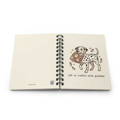 Off To Cuddle Grandma - Spiral Journal - Ivory
