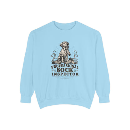 Professional Sock Inspector - Comfort Colors 1566 Crewneck Sweatshirt