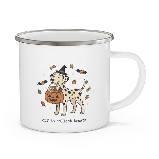 Off To Collect Treats -  Enamel Mug 12oz